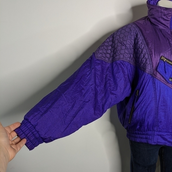 Vintage Europa Helly Hansen purple ski jacket puffer bomber jacket 12 - Picture 6 of 13